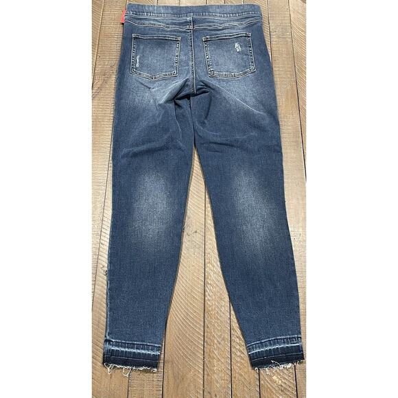 SPANX Distressed Skinny Jeans Medium Wash 20203R Comfort Stretch NEW $128 M - Picture 9 of 12